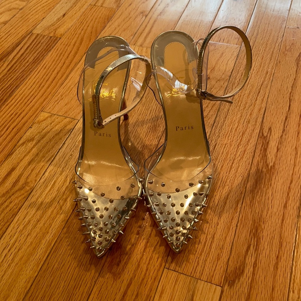 Christian Louboutin Blush Spikaqueen Pumps